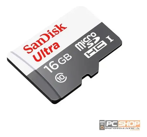 Cartão Memória Micro Sdhc 16gb Ultra 98mbs Sandisk