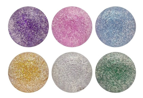 Pelotas Saltarinas Glitter Juguete Pelotita Souvenir Regalo