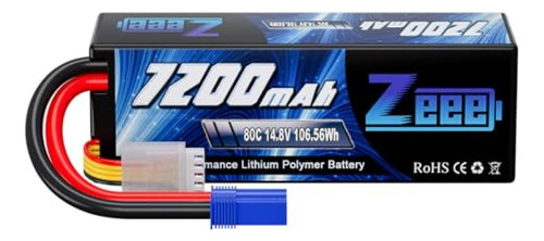 Bateria Lipo 14.8v 7200mah 80c 4s T Plug Zeee