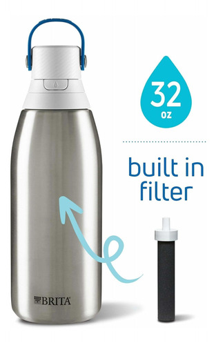 Brita 20 Onzas Acero Inoxidable Aislado 32 Onza Acero Inoxid