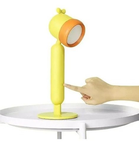 Lámpara Para Niños Recargable Táctil De Escritorio Amarillo