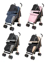 Comprar Coche Baston Reclinable Plegable Aluminio Niño Y Niña Dorado Color Gris