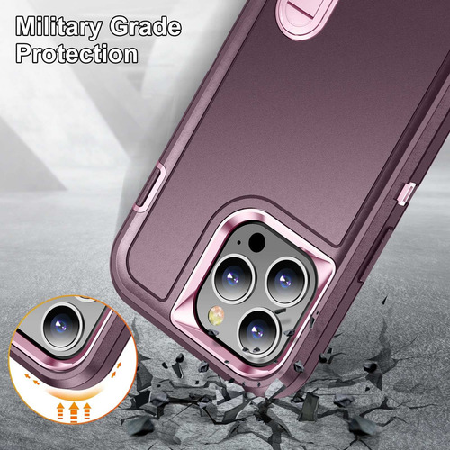 Capa Resistente 3 Em 1 Para iPhone 13 Pro Max