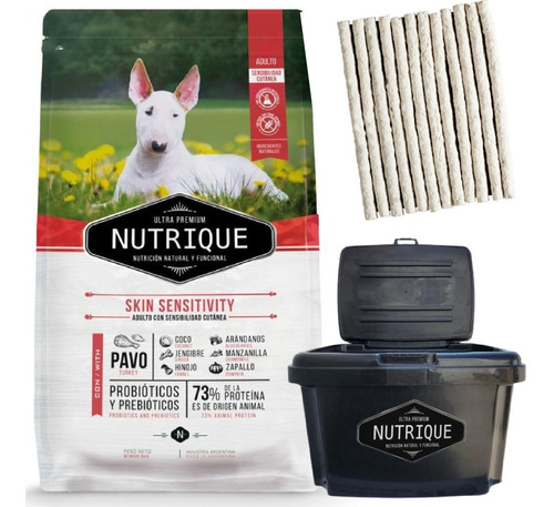 Nutrique Ultra Premium Skin Sensitivity Dog 15kg Con Regalos