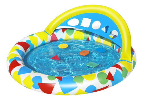 Piscina Inflable Didáctica C Formas P/ Bebé 1.20mx1.17mx46cm