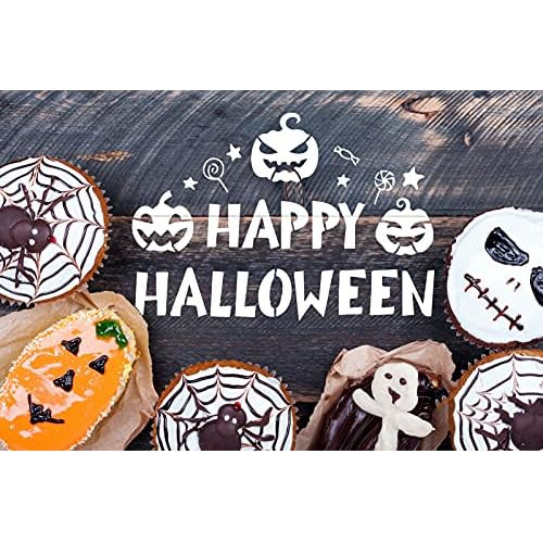 8 Piezas De Plantillas De Halloween Pintar Madera - Jue...