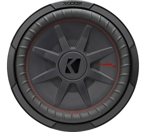 Subwoofer Plano Kicker 48cwrt124 12 PuLG Comprt 1000w 4 Ohms Color Gris Oscuro