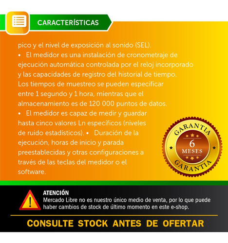 Dosímetro De Ruido Integrador Landtek S L 1256 C/cert.cal