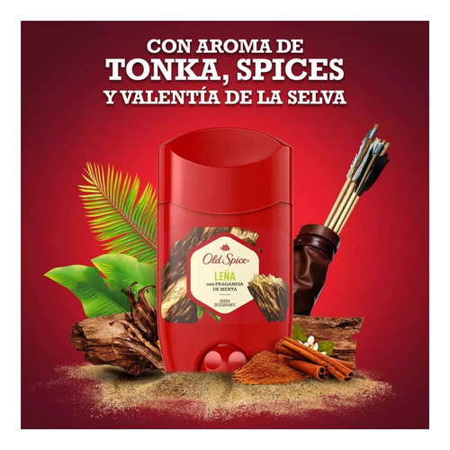3 Desodorante En Barra Old Spice Leña 50g