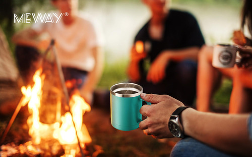 Meway Taza De Café Con Asa De 12 Oz, Paquete De 4 Vasos De Y