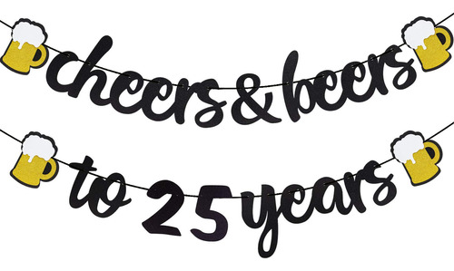 Decoraciones De Cumpleaños Número 25 Vítores Y Cervezas A 25