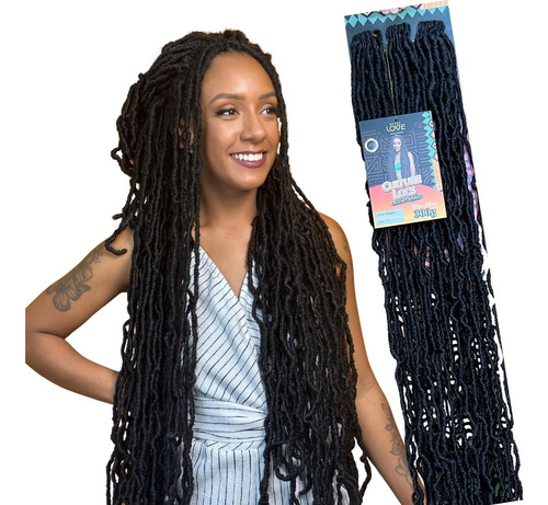 Cabelo Dread Nu Locs Crochet Braid Fibra Orgânica 300g Cor T2/27/30