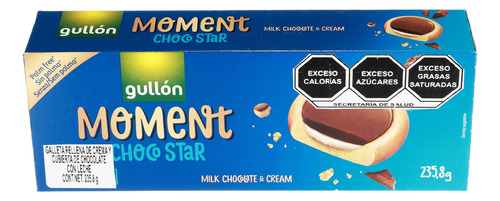 Galleta Choco Star Leche Moment 235 G