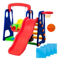 Comprar Tobogán Infantil + Hamaca + Aro Basket+ Pelota+ Pisos El Rey