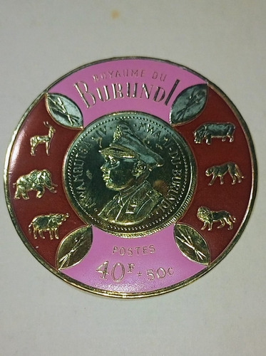 Estampilla Circular Burundi 1965-40f.+50c. Sw 186 Mint