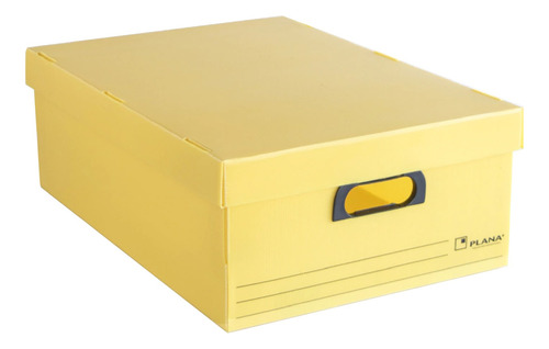 Caja Archivo Plastico Con Tapa 550x380x195 - Plana