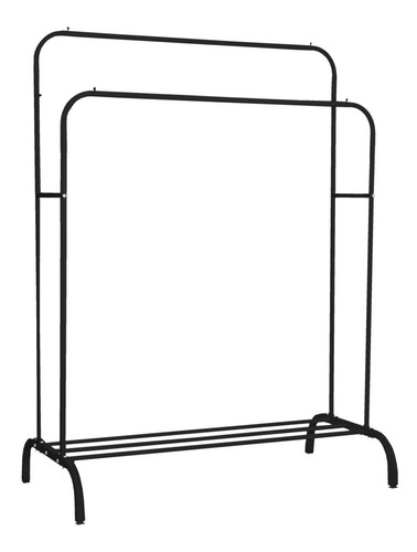 Imagen 7 de 10 de Perchero Para Ropa Percha Metal Organizador Estante Doble