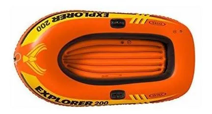Intex Explorer 200, Bote Inflable Para 2 Personas Con Remos