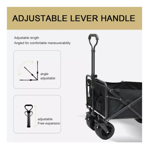 Carrito Para Compras Plegable Ideal Para Camping 8 Pulgadas