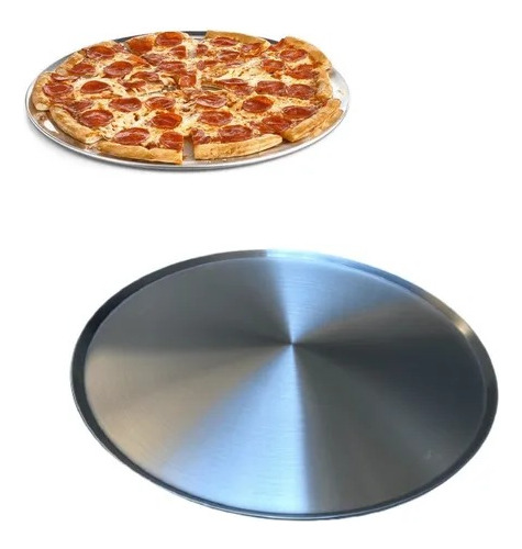  Charolas  Grandes Pizza Reforzada De Aluminio. 35 Cms 30 Pz