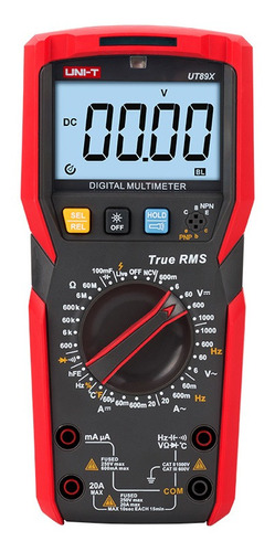 Multímetro Digital Ut89x Capacitancia Temperatura Ncv