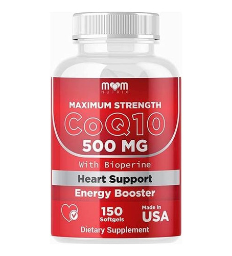 Mom Nutrix Maximum Strenght Coq 10 500mg 150 Capsulas