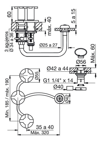 Imagen 5 de 7 de Grifería Fv Alerce Bidet C/ Transf Cierre Ceramico 0295/d7