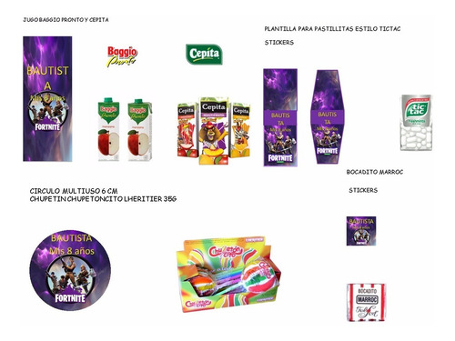 Kit Imprimible Fortnite Cumpleaños Juego Fornite Personali