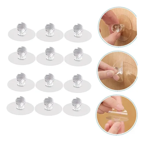 comprar Kit 20 Puxadores Transparentes De Gaveta De Armário Adesivo