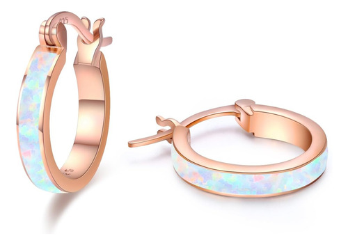 Pendientes De Ópalo Para Mujer Pendientes De Aro De Oro Rosa