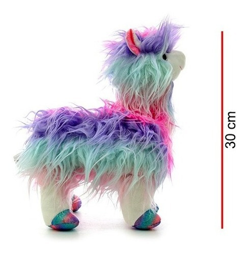 Peluche Llama Multicolor De 30 Cm Phi Phi 8034