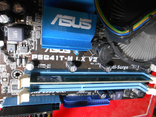 Motherboard Asus P5g41t-m Lx V2 775 Micro Memo Cooler Chapa Marrón (Usado)
