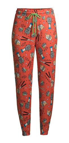 Pantalones Para Dormir Mujer Sushi Soya Shrimp Talla S 4-6