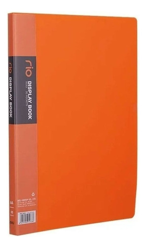 Carpeta 20 Fundas A4 Naranja