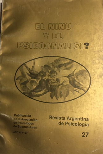 Revista Argentina De Psicologia N° 27 Edicion 1980