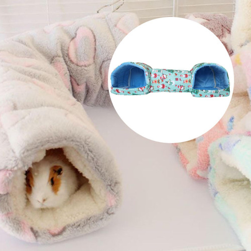 Hamster Tunnel Tube Play Habitat Rabbits Boneco De Neve Azul