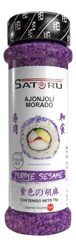 Sazonador Satoru Para Acompañar Sushi Ajonjolí Morado 75 G
