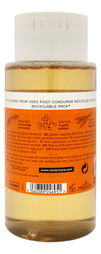 Tónico Diario Aha Ready Steady Glow De Ren, Tónico De 8.5 Oz