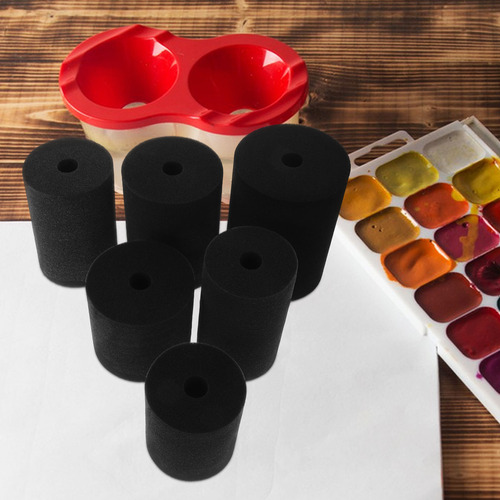 6 Insertos De Esponja Tumbler Turner: Cilíndricos Flexibles