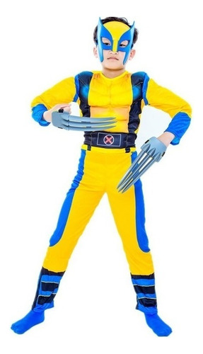 Disfraz De Niño Wolverine For Cosplay Mono For Children X-me
