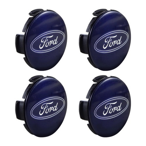 Imagem 1 de 5 de Jogo 4 Calota Centro De Roda Ford Eco Sport Ecosport Azul
