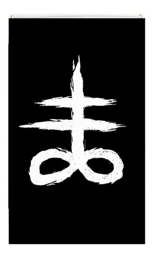 Bandera Leviatán Cruz Satánica Ritual Satanás 1.5mtsx 0.9mts