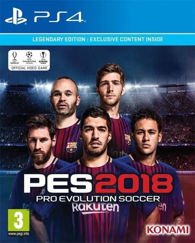 Imagen 2 de 4 de Juego Ps4 Pes 18 Legendary Edition Ps4 / Sin Interes