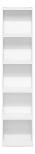 Estantería Para Libros 5 Niveles Color Blanco