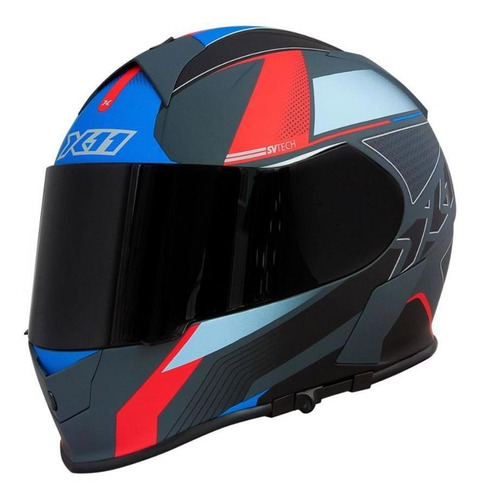 Capacete X11 Revo Pro Flagger Moto Motociclista Motoqueiro Cor Vermelho Tamanho do capacete 60