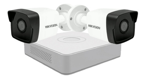 Camara Seguridad Kit Ip Full Poe Hikvision Nvr 8 + 2 Bul 2mp