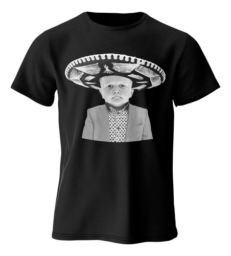 Playera Negra Hombre Hasbulla Magomedov Mini Khabib Mariachi