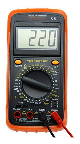 Multímetro Digital Amtast Ac/dc Amp Ohm Voltaje Resistencia