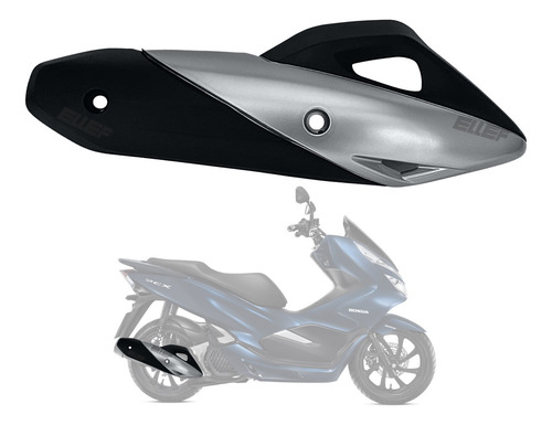 Protetor Proteção Escapamento Pcx 150 2019 A 2022 Plasmoto