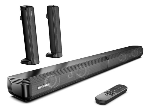 Barras De Som Ultimea 2.2ch Para Tv, Potência De Pico 100w,